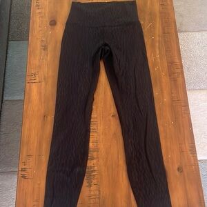 EUC lululemon align leggings black embossed checkered size 4